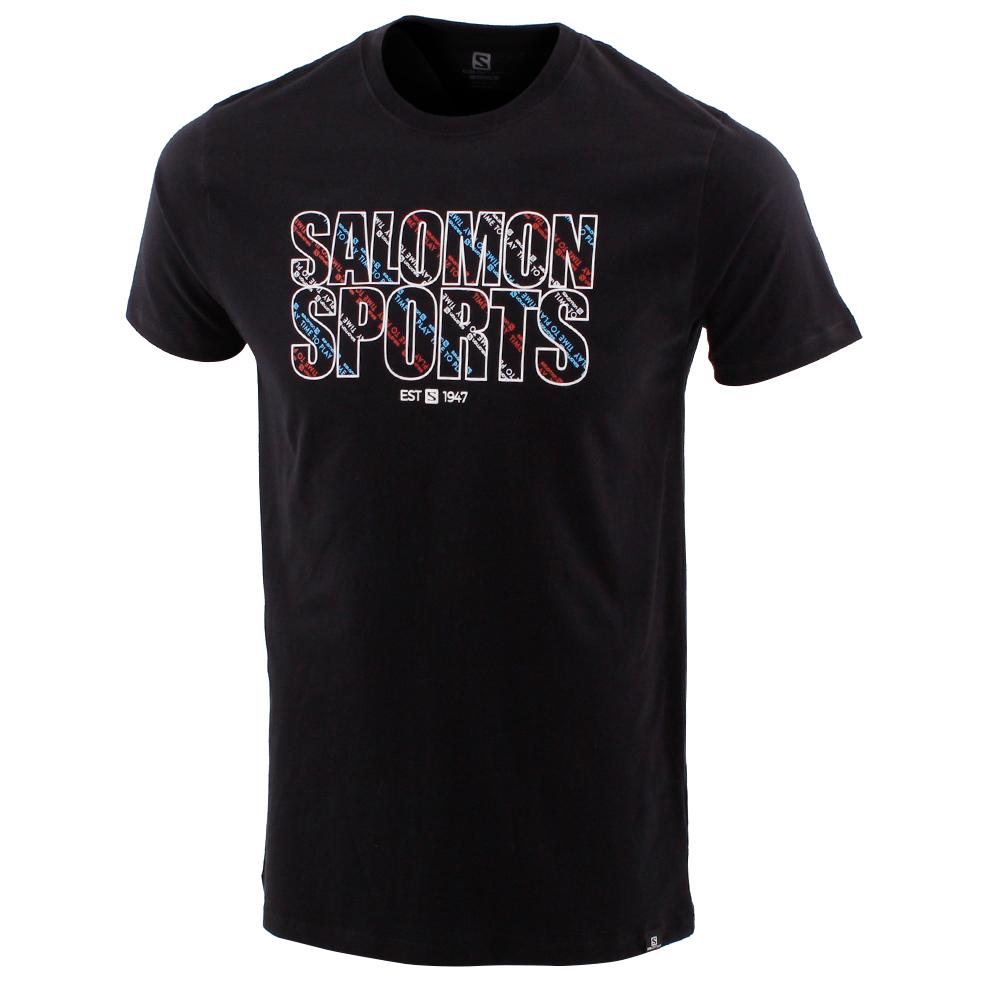 SALOMON KARISIMBI SS B Philippines - Kids' Tee Shirt - Black | 519042-ZJS